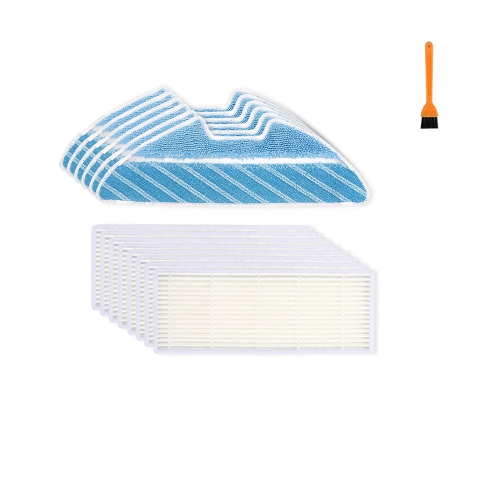 Compatibile con Cecotec Conga 1290 1390 1590 Robot Aspirapolvere Pezzi di Ricambio Rullo Spazzola Principale Laterale Filtro Hepa Panno for Mocio Straccio Accessori(STE 3)