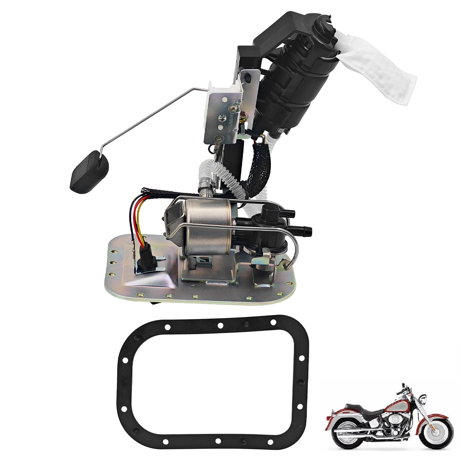 75132-01D Fuel Pump Module Assembly Fits for Harley Davidson Softail Fat Boy 2001-2005 Fits for Harley Davidson Heritage Softail Springer 2001-2005 7513201D