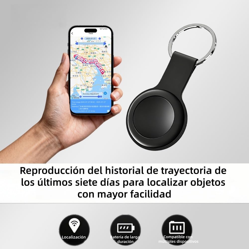 aimtrack Pro - localizador GPS, con Precisión en Reproducción de Trayectoria, Larga Duración y Fácil Sustitución,para Coche, Mascotas, Llaves, Maleta y Cartera