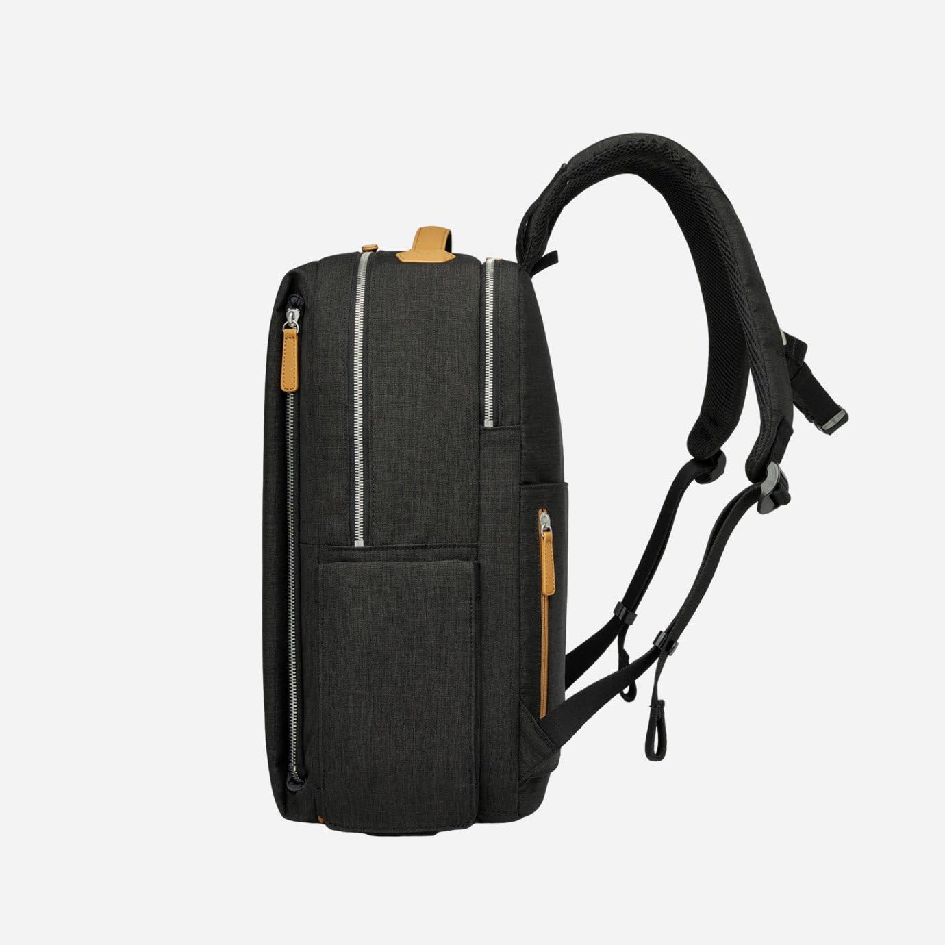 Nordace Siena Pro 15 - Zaino intelligente con ricarica USB, zaino per laptop da 16", zaino quotidiano da 20 l, per viaggi, tutti i giorni o lavoro, Nero-marrone., Normal, Zaini Daypack