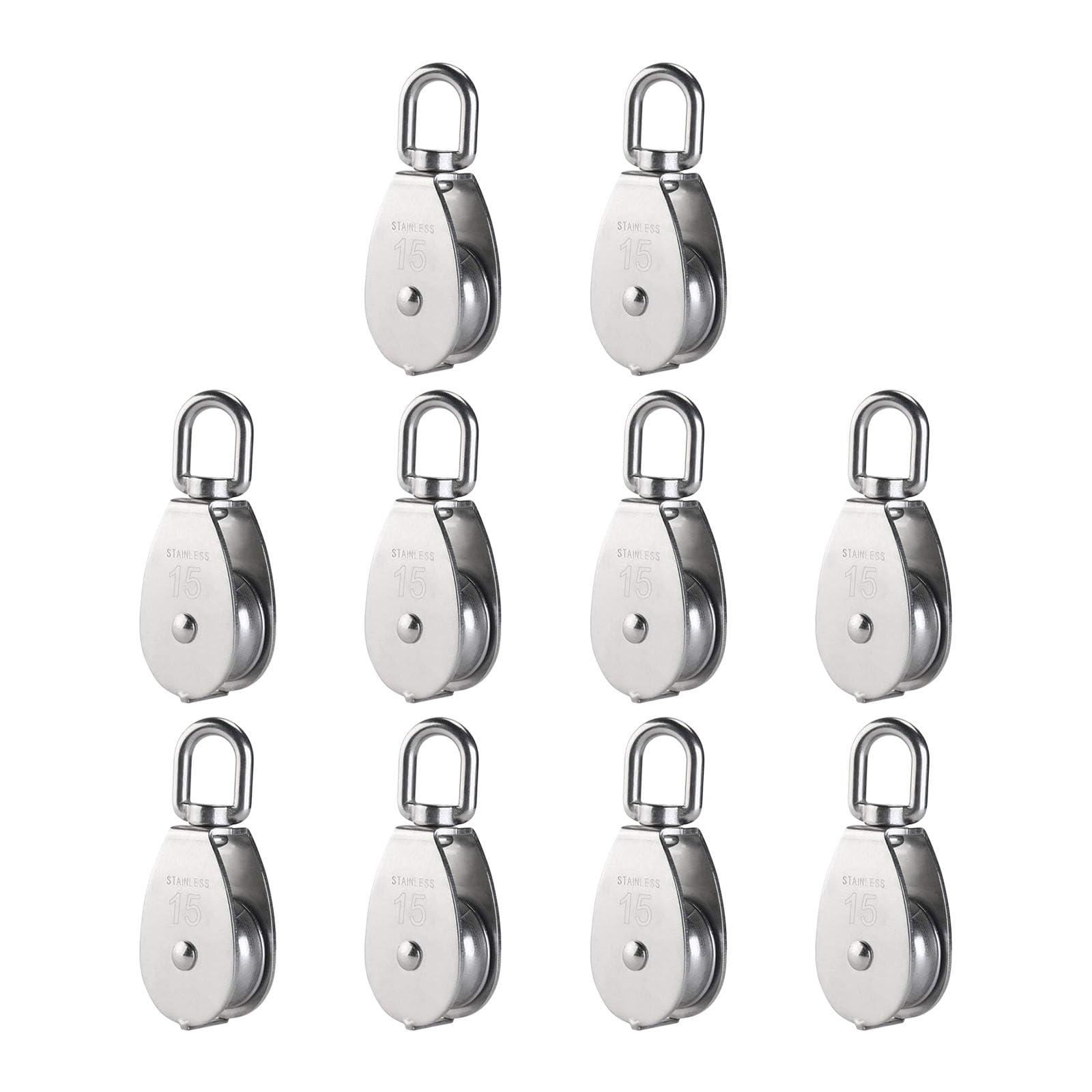 Zxfdsfdbnm M15 Of 10 Industrial Grades 304 Nonrust Steel Pulleys Warehouse Pulley Structure For Construction And Warehouse Use Smooth Rolling Pulley