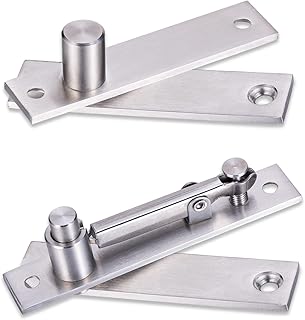Heavy Duty Pivot Hinge for Wood Door - HBL' Stainless Steel Hidden Door Hinge for Secret Door, with 360 Degree Rotation, Invisible Pivot Door Hardware for Bookshelf..