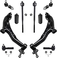 Vista 141 de Detroit Axle - Kit de suspensión delantera RWD de 10 piezas para Chevy GMC Silverado Sierra 1500 1999-2006, 2 brazos de control superior, 2 rótulas