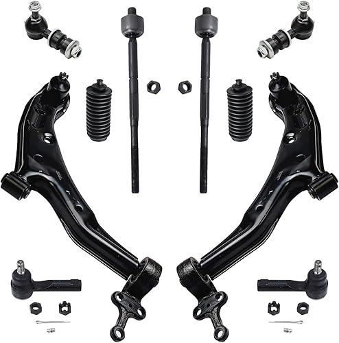 Miniatura 240 de Detroit Axle - Kit de suspensión frontal de 10 piezas para Ford Ranger Mazda B2300 B2500 B3000 B4000, 2 brazos de control superiores, 2 rótulas