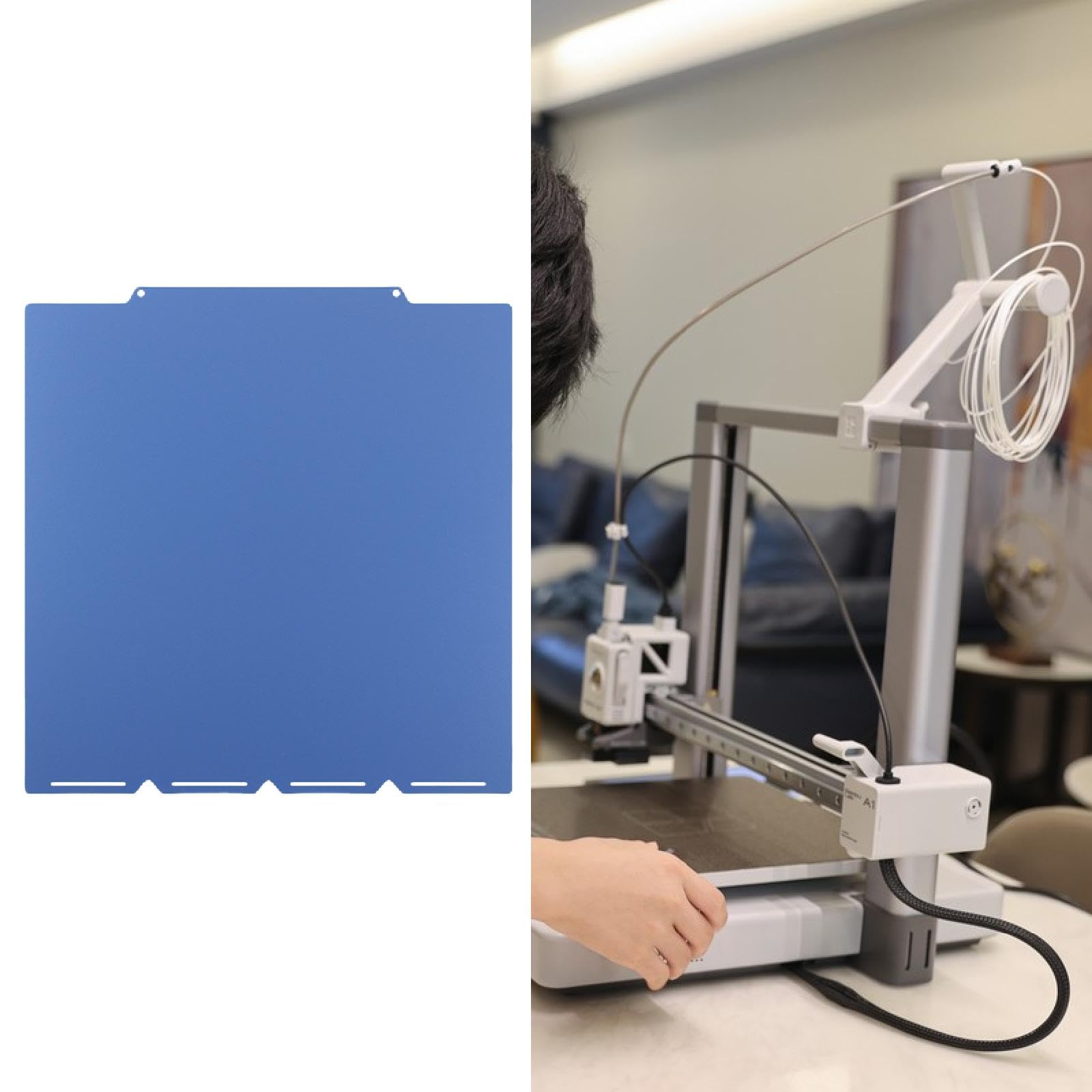 Pei Placa Impresora Cama Impresión Flexible Acero Resorte Textura Adecuada para Piezas Técnicas Diseño Industrial Uso