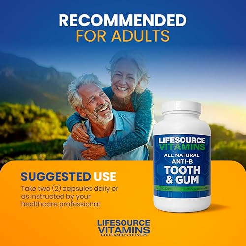 Miniatura 5 de LifeSourceVitamins Dientes y encías - Anti-B - Soporte - 90 cápsulas - Fórmula patentada - LVs, 1 unidad (paquete de 1)