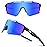 Ukoly Cycling Sunglasses for Men Women with Interchangeable nosepad, Polarized Sports Sunglasses, Baseball glasses