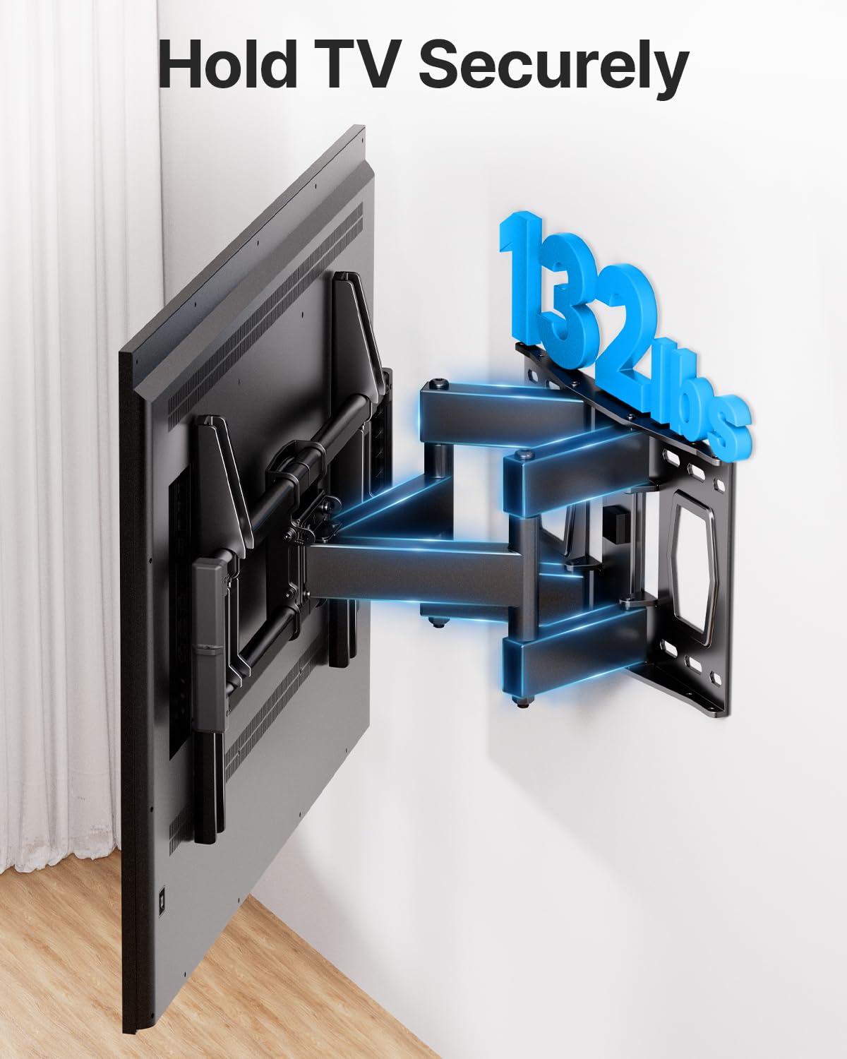 USX STAR Soporte de pared para TV de movimiento completo para televisores