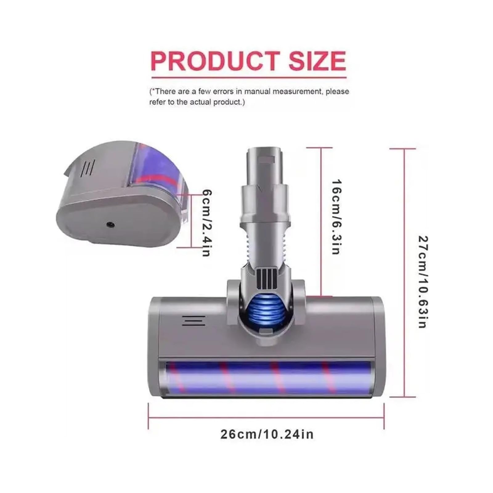 Piezas De Repuesto De Cabezal De Cepillo De Rodillo For Barredora De Piso Suave, Compatible Con Dyson, V6 DC58 DC59 DC61 DC62 Accesorios For Aspiradoras