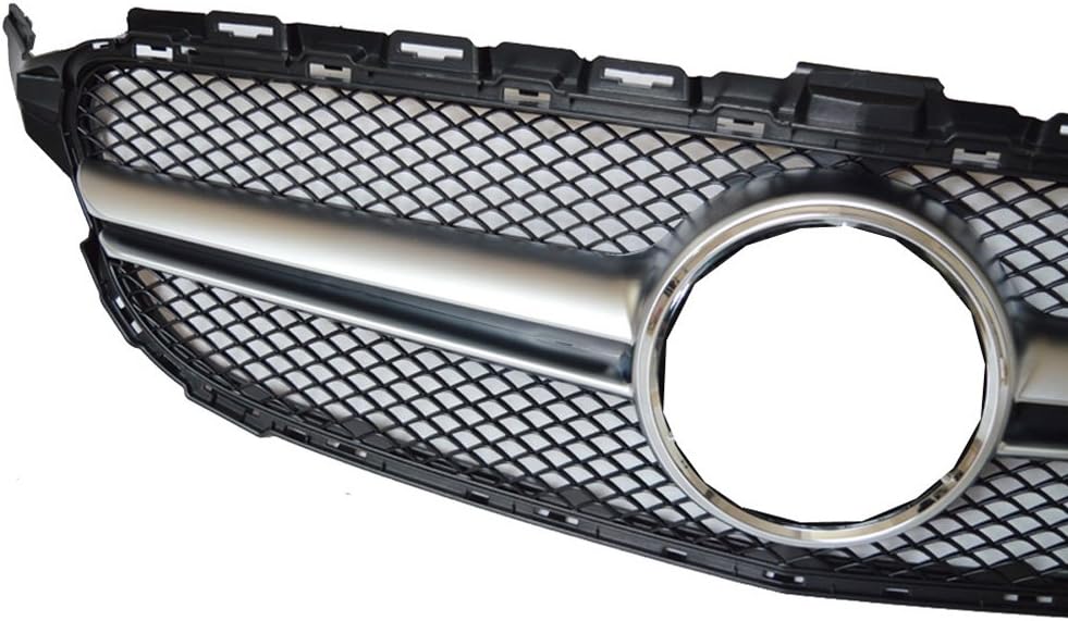 For Mercedes C class W205 C180 C200 C220 AMG C63 style front mesh grille