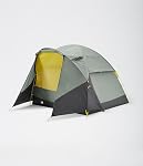 THE NORTH FACE Wawona 4 Tent - Four-Person Camping Tent, Water Repellent, Spacious & Easy to Set Up, Attached Vestibule, Agave Green/Asphalt Grey, One Size