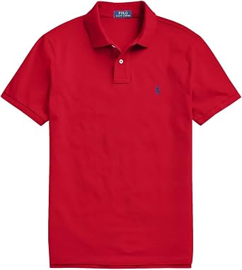 POLO RALPH LAUREN Men's Custom Fit Short Sleeve Mesh Polo Shirt