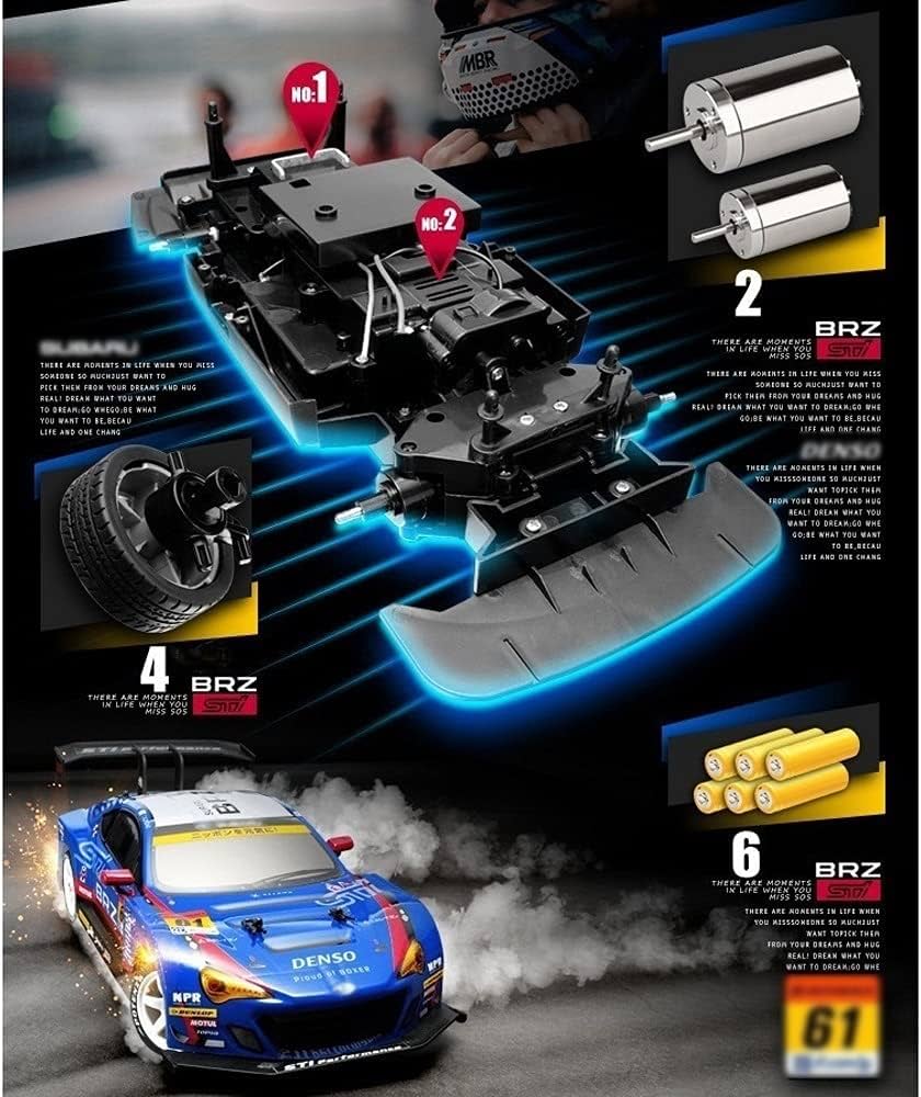 Amazon.co.jp: Slreeo BRZ SUPER GT、1/16規模 RC.車、30 + km