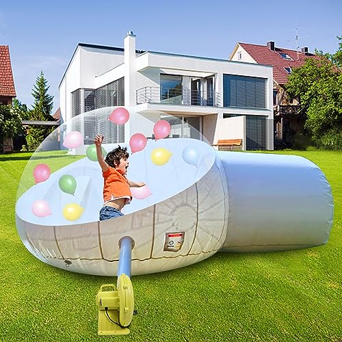 Carpa tipo burbuja inflable para camping con domo transparente miniatura 1
