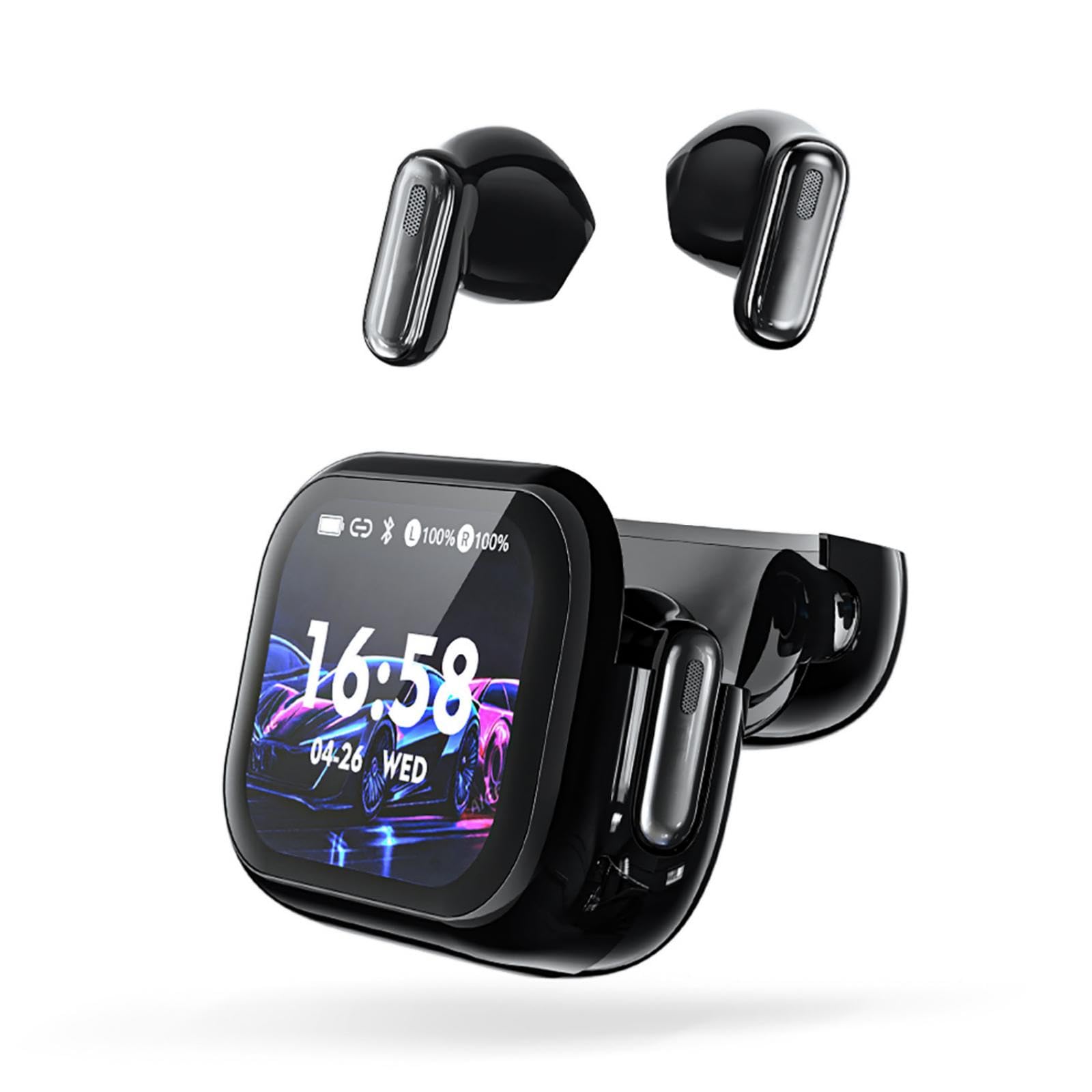 Yworlln AI Translation Earbuds Real Time, 2026 New NE68 Language Translator Headphones with Touch Screen, Audifonos Traductores Inglés Español,