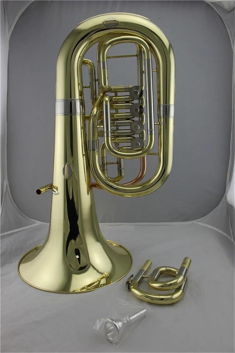 YAMAHA 大人用ユーフォニアム ゴールドラッカー回転式ユーフォニアム 4