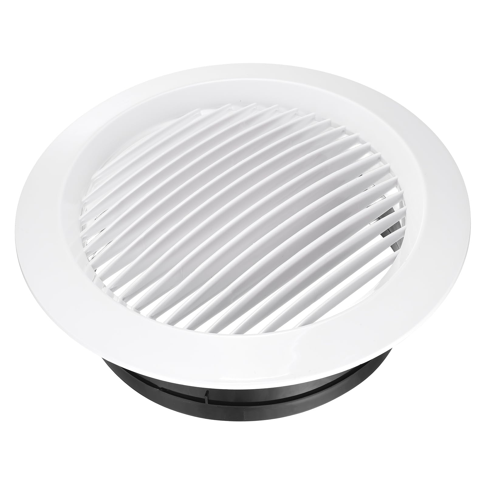 QUARKZMAN Soffit Vent 200mm ABS Rotondo Griglia Di Sfiato Soffitto Con Persiane Diffusore Per Casa Bagno Ufficio Cucina Sistema Di Ventilazione