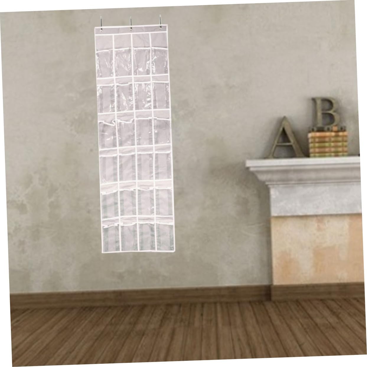 Outanaya 24 Grid Door Hanging Shoe Storage Bag Organizer PVC Waterproof