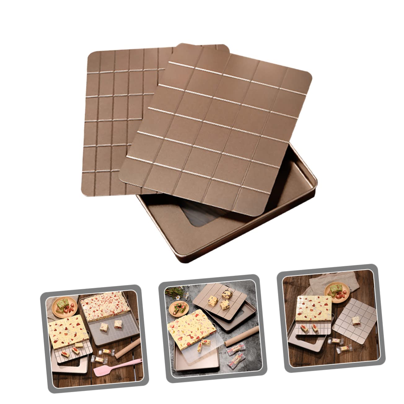 Alipis Moule à Nougat Pour Pâtisserie Plat à Four Micro-ondes Ustensiles De Fabrication Artisanale Accessoires Pour Nougat Et Confiseries