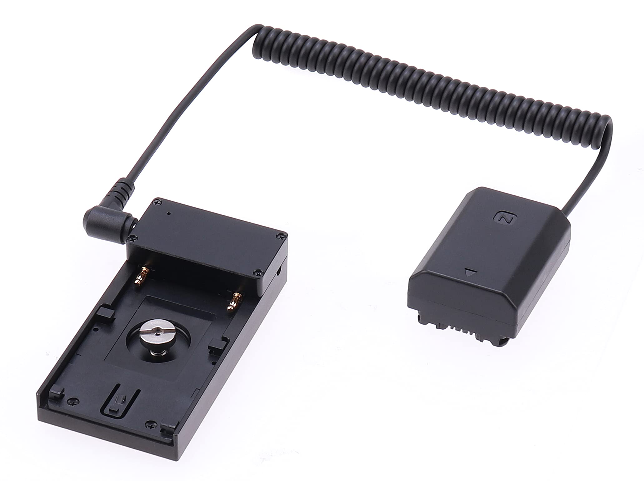 Fotga NP-F550 NP-F970 F960 Battery Plate + Decoded NP-FZ100 Dummy Battery Power Cable for Sony A1 A7C A7CII A7CR A7III A7SIII A7RIII A7RIV A9 II III FX3 FX30 Camera 1/4