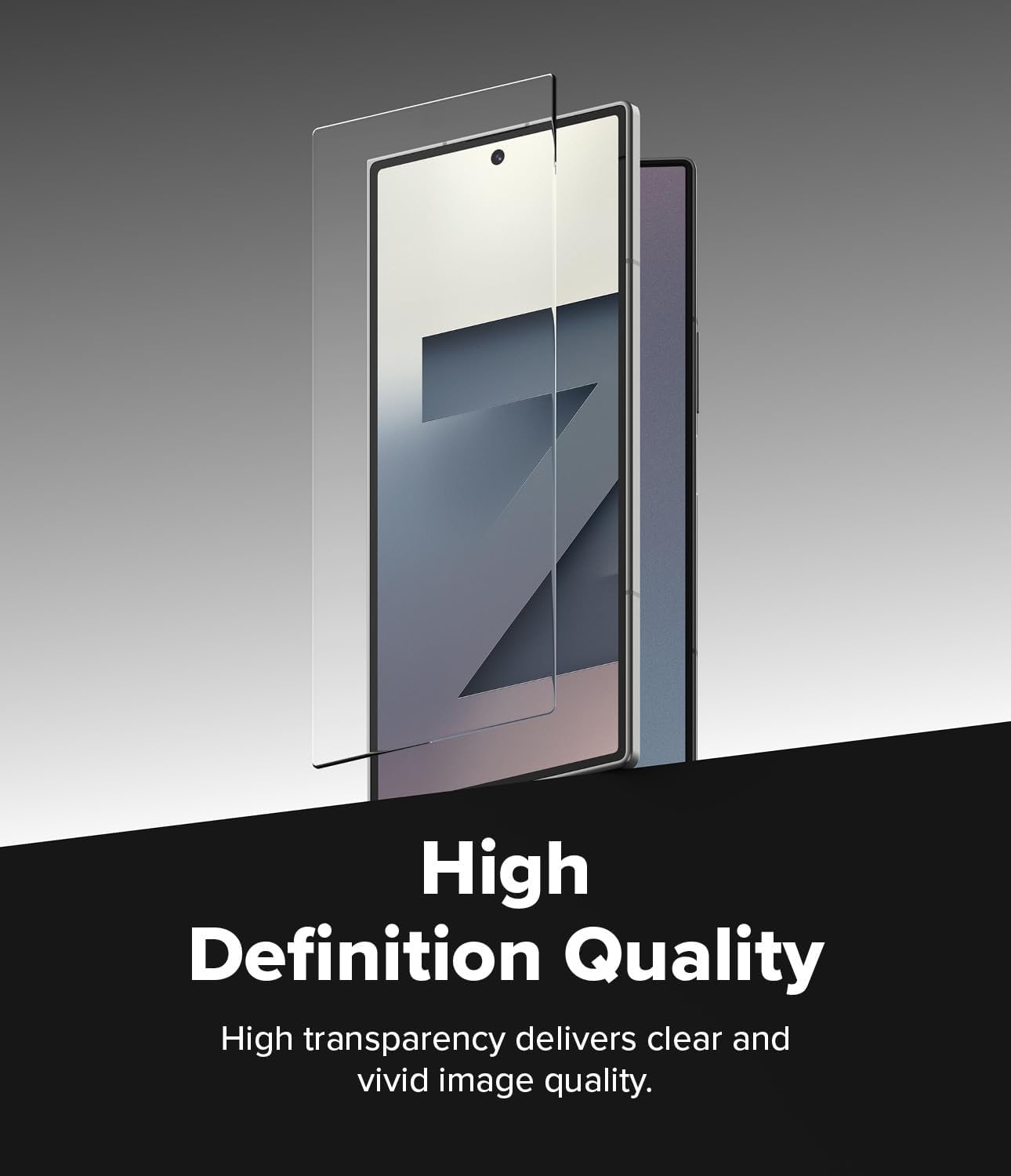 Ringke Cover Display Easy Slide [Super Easy to Install] Compatible with Samsung Galaxy Z Fold 7 Screen Protector for the Outer Display, Case Friendly Shatterproof Front Tempered Glass - 2 Pack