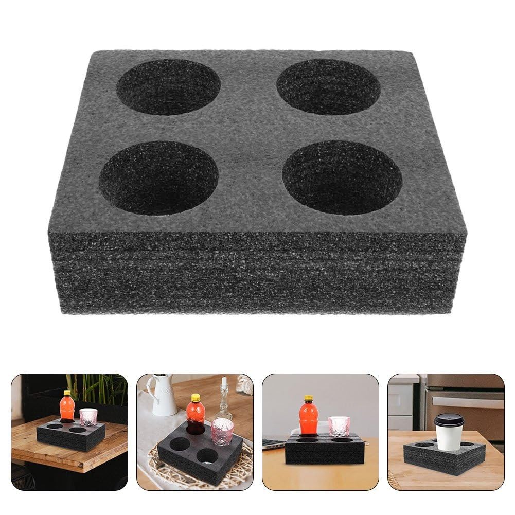 2 Porte-gobelets À Emporter en Mousse, Plateaux De Transport De Boissons Au Café À Emporter en Mousse À Emporter Porte-Boissons pour Livraison De Boissons Chaudes Froides, Thé
