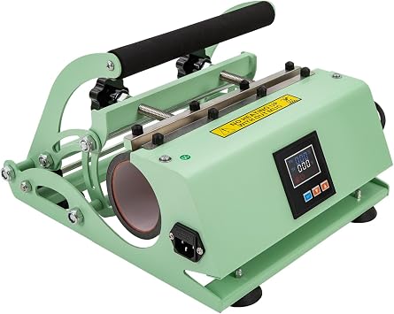 Tumbler Heat Press Machine, 30OZ Tumbler Mug Heat Press, Straight Tumbler Mug Sublimation Transfer, Cup Heat Press, DIY Ceramic Mugs Cups Glasses Green