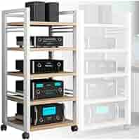 木製 5段オーディオラック　特注品 PS5も置ける木製オーディオラック。総耐荷重90kg - AV Watch