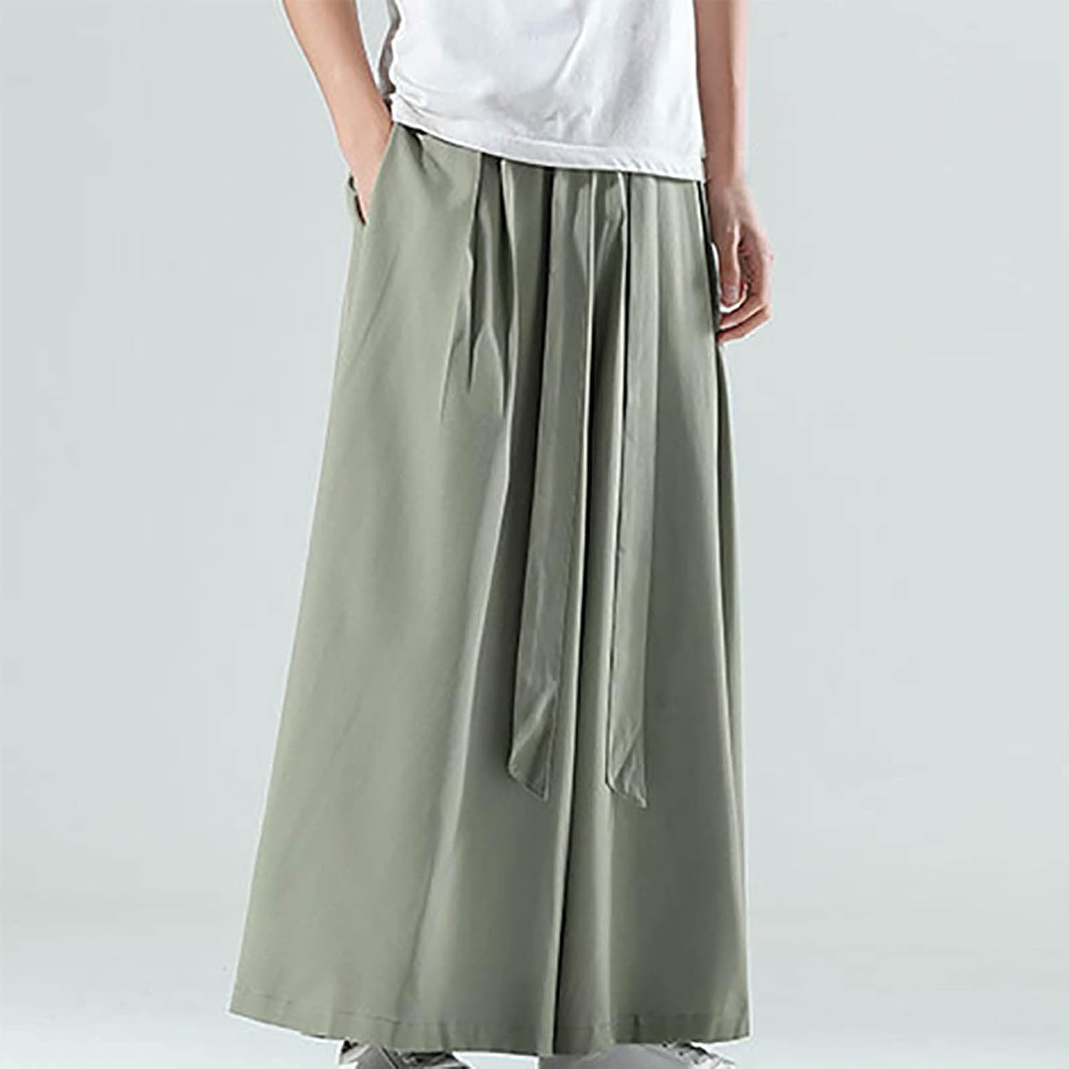 [vigerkar] ワイドパンツ メンズ ズボン 夏用 イージーパンツ 涼しい スラックス 冷感 夏服 ロングパンツ おしゃれ ジ