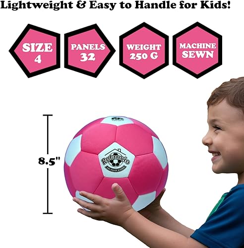 Miniatura 3 de The House Kicker - Balón de fútbol para interiores, tamaño 4, suave y seguro, pelota de interior para el hogar y patios, pelota de casa, ideal para