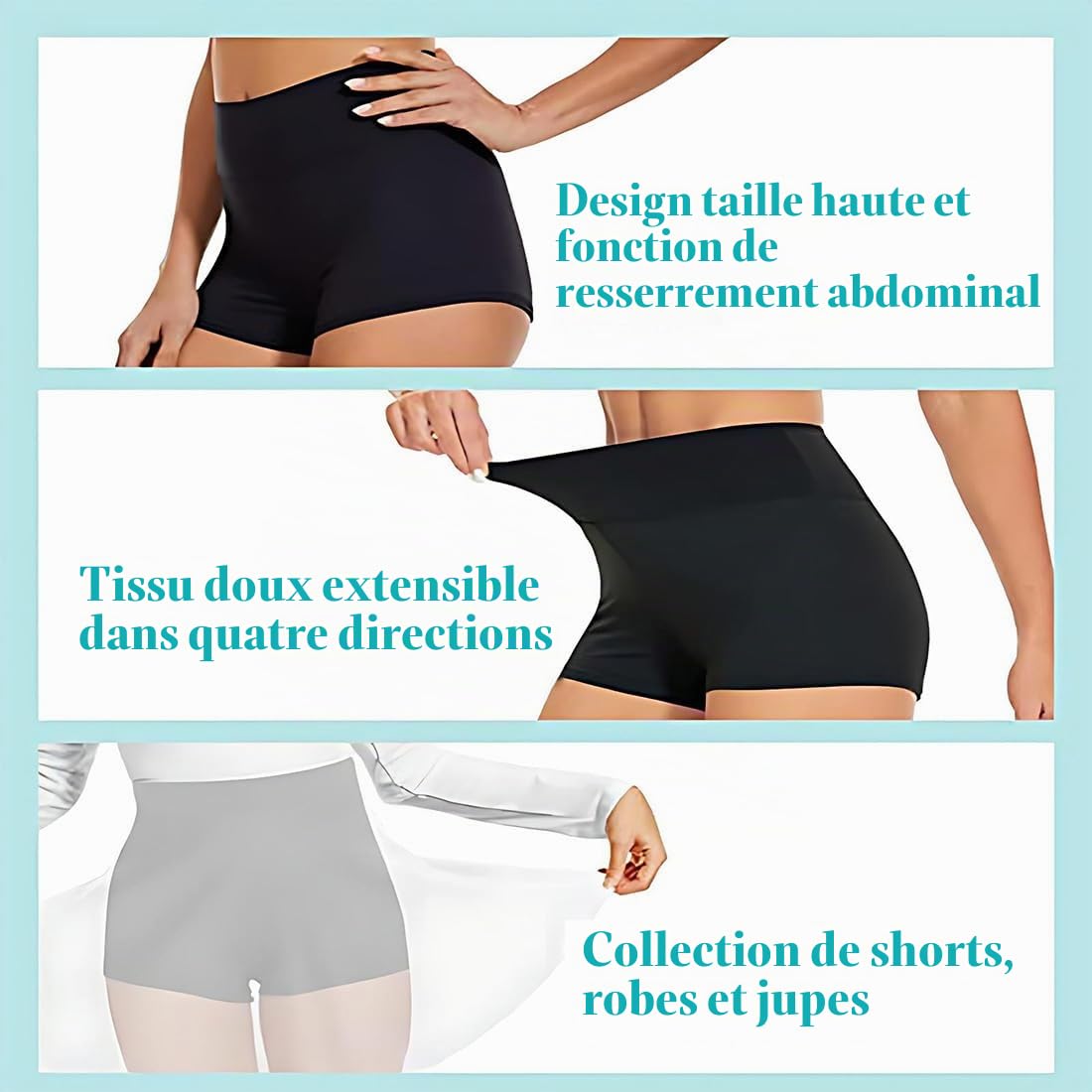 Short De Bain Sport Femme 1 Pièce Noir Taille L Vêtements De Plage Été Maillot De Natation