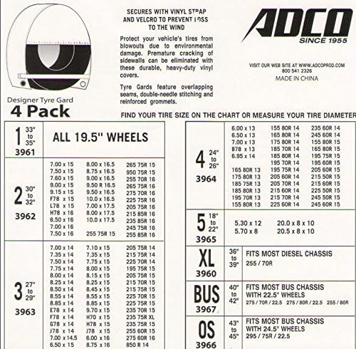 Adco 3967 Designer Series Tan Tyre Gard Wheel Cover Rv Trailer Covers Amazon Canada