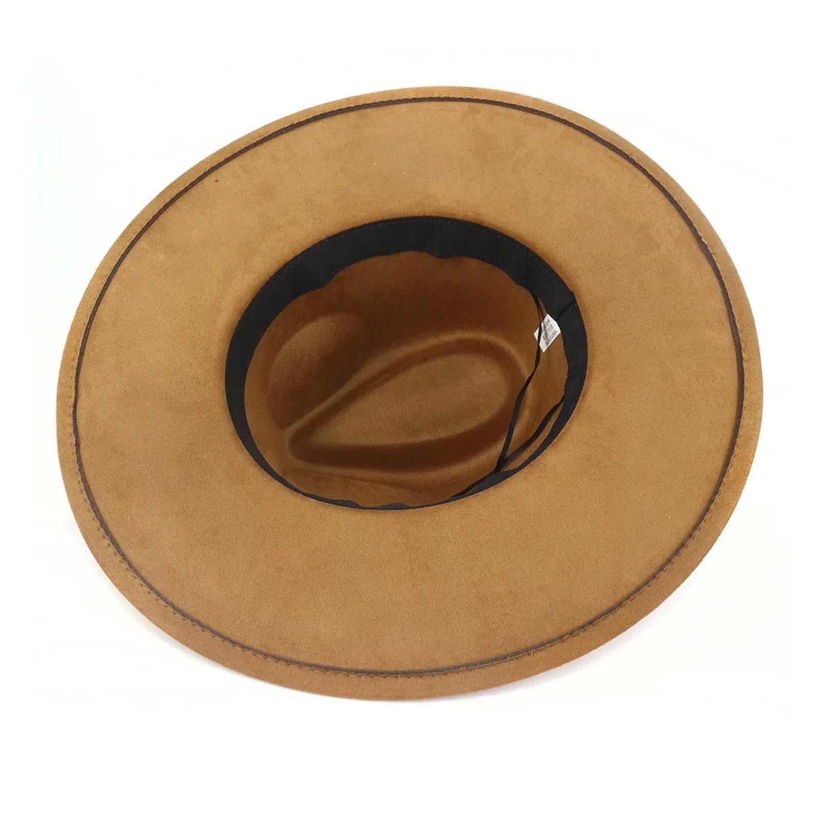Sombrero Fedora Hombre Sombrero de Copa 9,5 cm de Ancho Sombrero Fedora Hombres Mujeres Otoño Invierno Fieltro Jazz Sombreros clásico