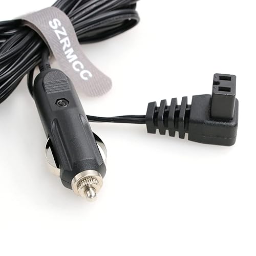Miniatura 2 de SZRMCC Cable de encendedor de cigarrillos de 12 V CC, enchufe de cable de 2 pines, caja fría, mini cable de extensión de repuesto para nevera de