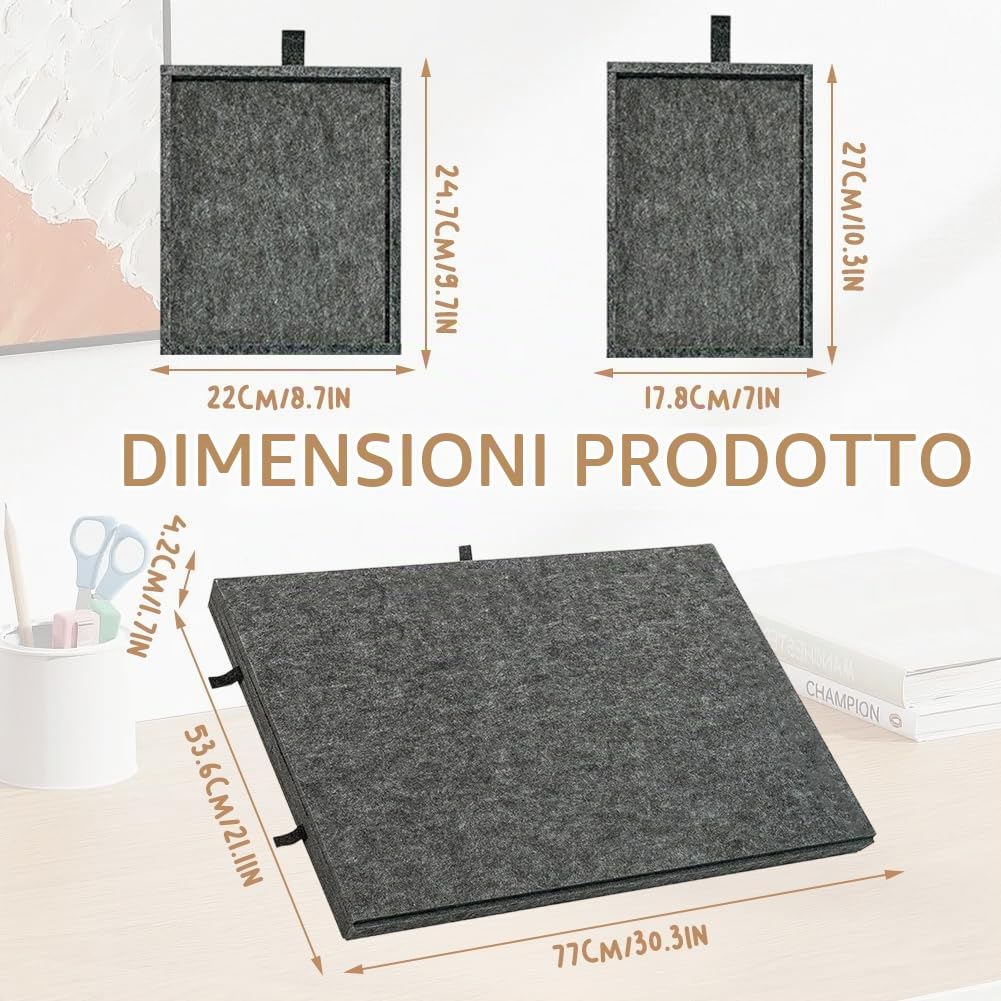 Puzzle con 6 cassetti, 1000 pezzi, puzzle con supporto 2 in 1 e coperchio, colore nero