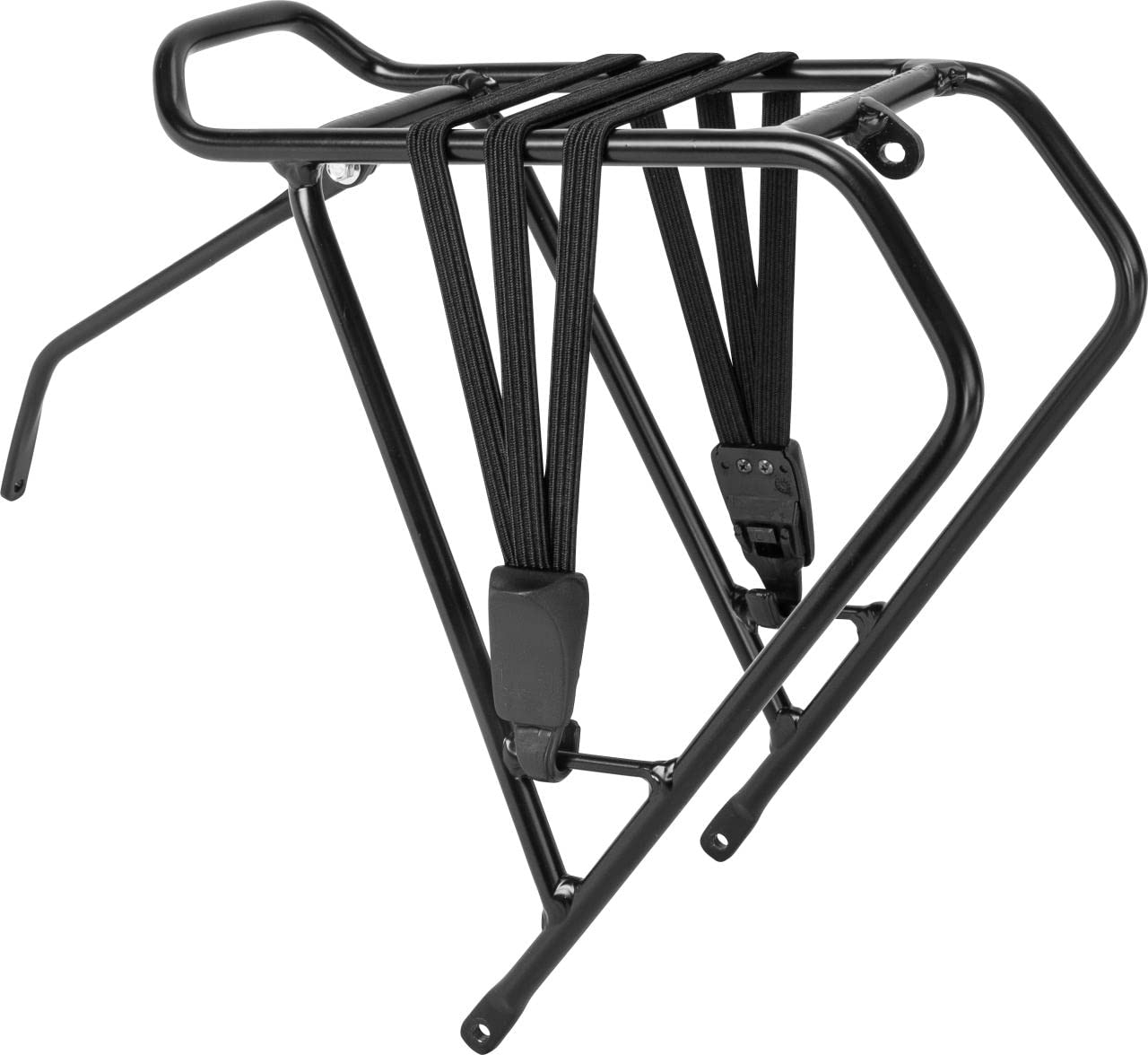PUKY Alu-Gepäckträger Set 16-26 Schwarz | Für Modell LS-PRO | Stoßfeste Pulverbeschichtung | Max. Zuladung 15/18 kg | Alu-Befestigungsstrebe | Leichtes und Robustes Kinderfahrrad Zubehör