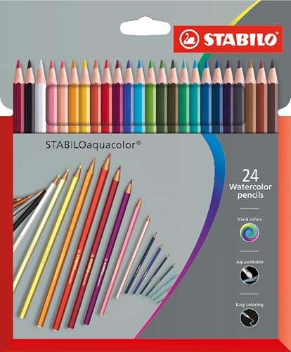 STABILO - Aquarell-Buntstift - STABILOaquacolor - 24er Pack
