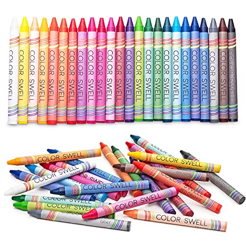 Color Swell Bulk Crayon Packs - 36 Boxes Of 24 Vibrant Colored Crayons Of Teacher Quality Durable Bulk Crayons For Classroom And Home #TOP4