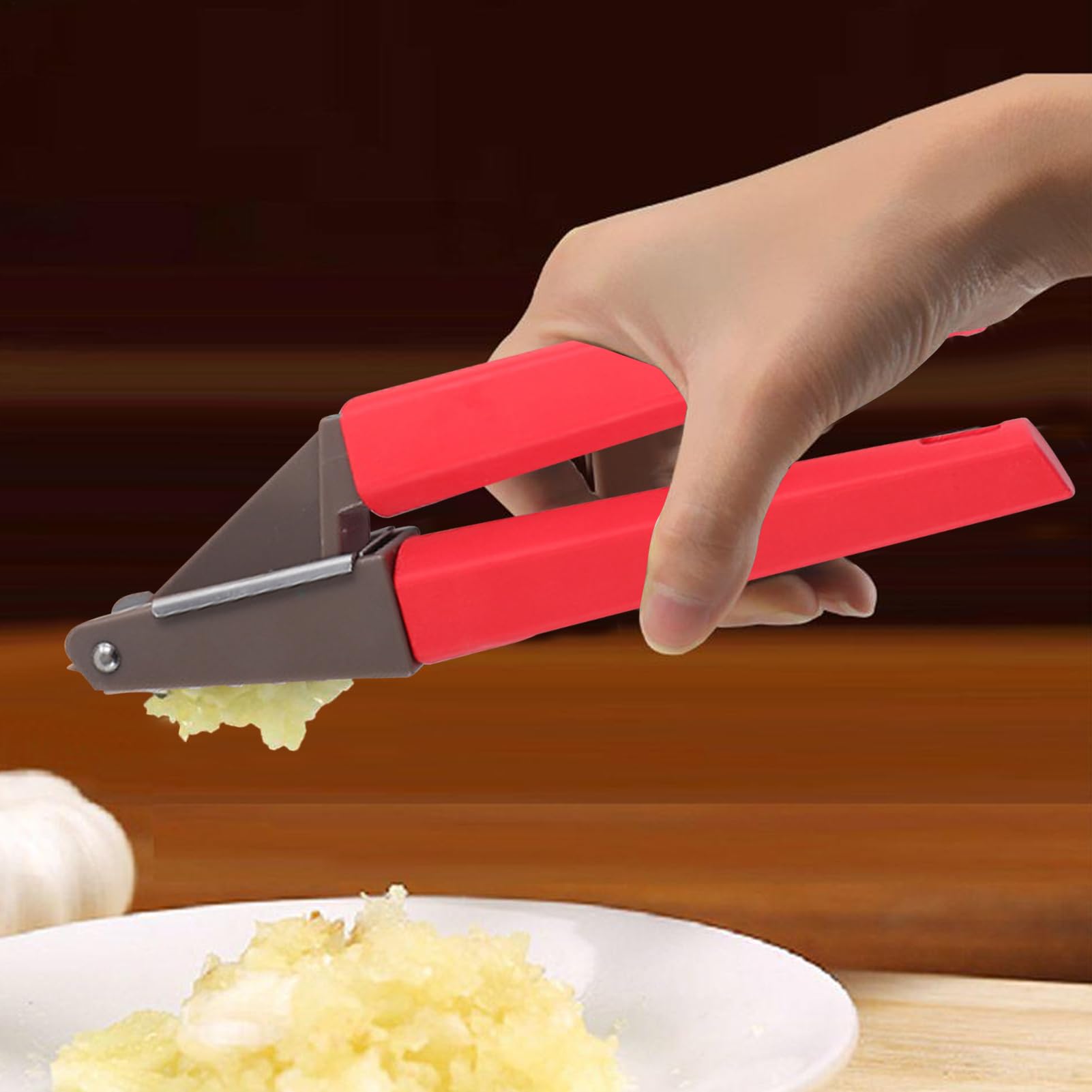Presse-ail en Acier Inoxydable - Presse-Ail Inoxydable - Extracteur de Gingembre Facile Outil de Cuisine pour Chef Presser Citron