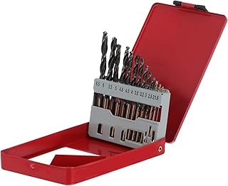 TEHAUX 13pcs Steel Twist Drill Bit Set Household Drill Bit Practival Drilling Supplies Steel Drill Bits Tools Punching Hole Working Tools with Storage Case