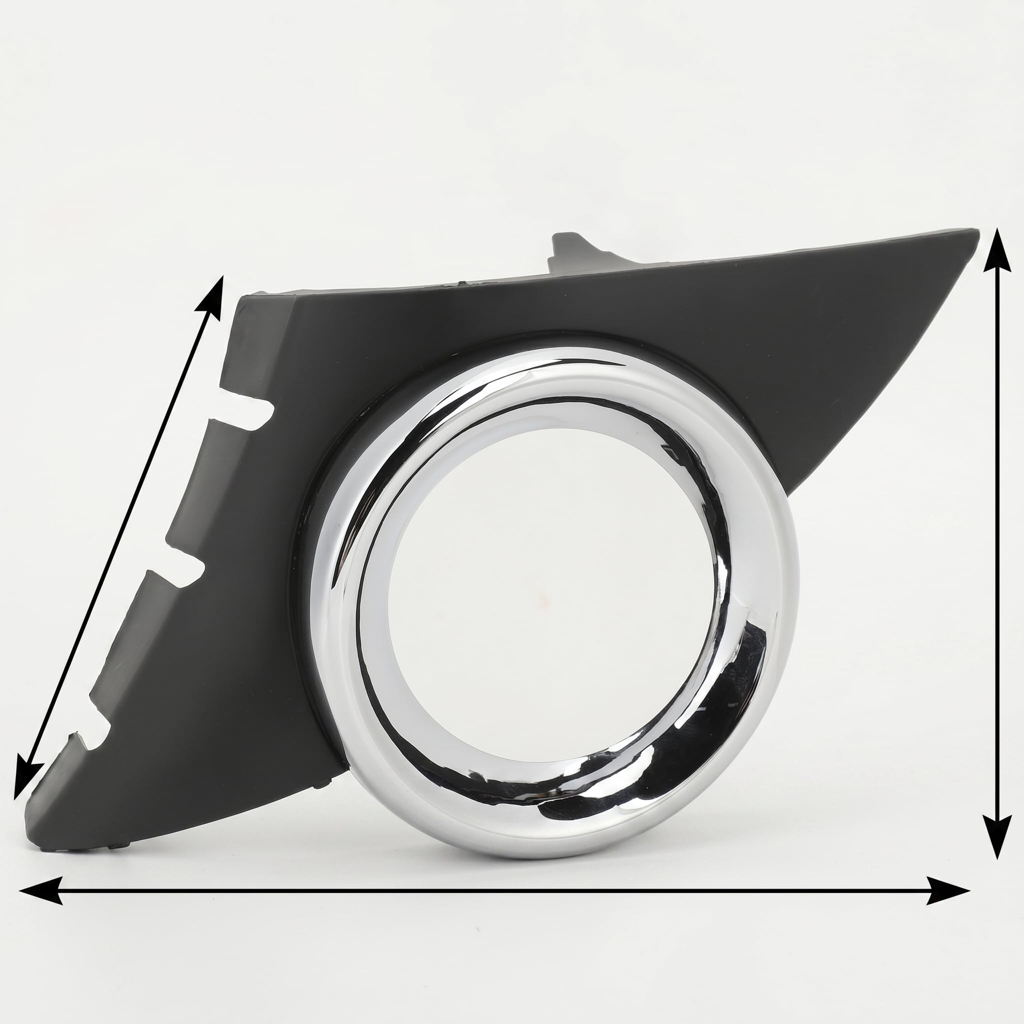 Soporte Cromado Envolvente para Parrilla de Luz Antiniebla del Parachoques Delantero para Modelos Deportivos 207 de 2006 a 2009 (Delantero derecho 7452HX)