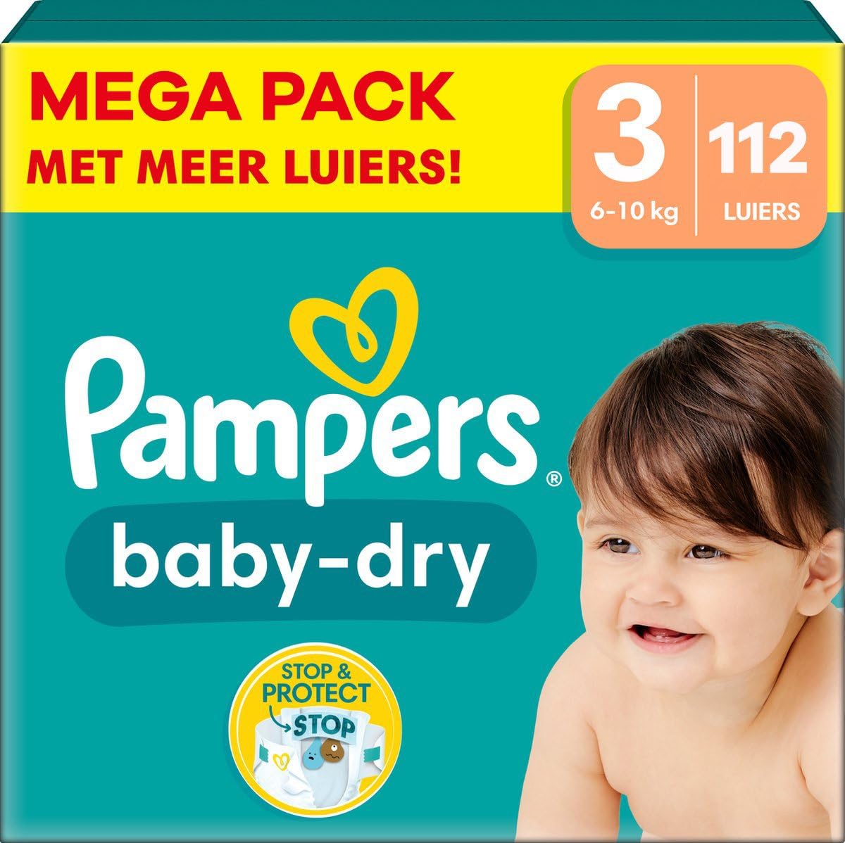 PAMPERS Windeln T3 - Das Paket mit 112 Windeln