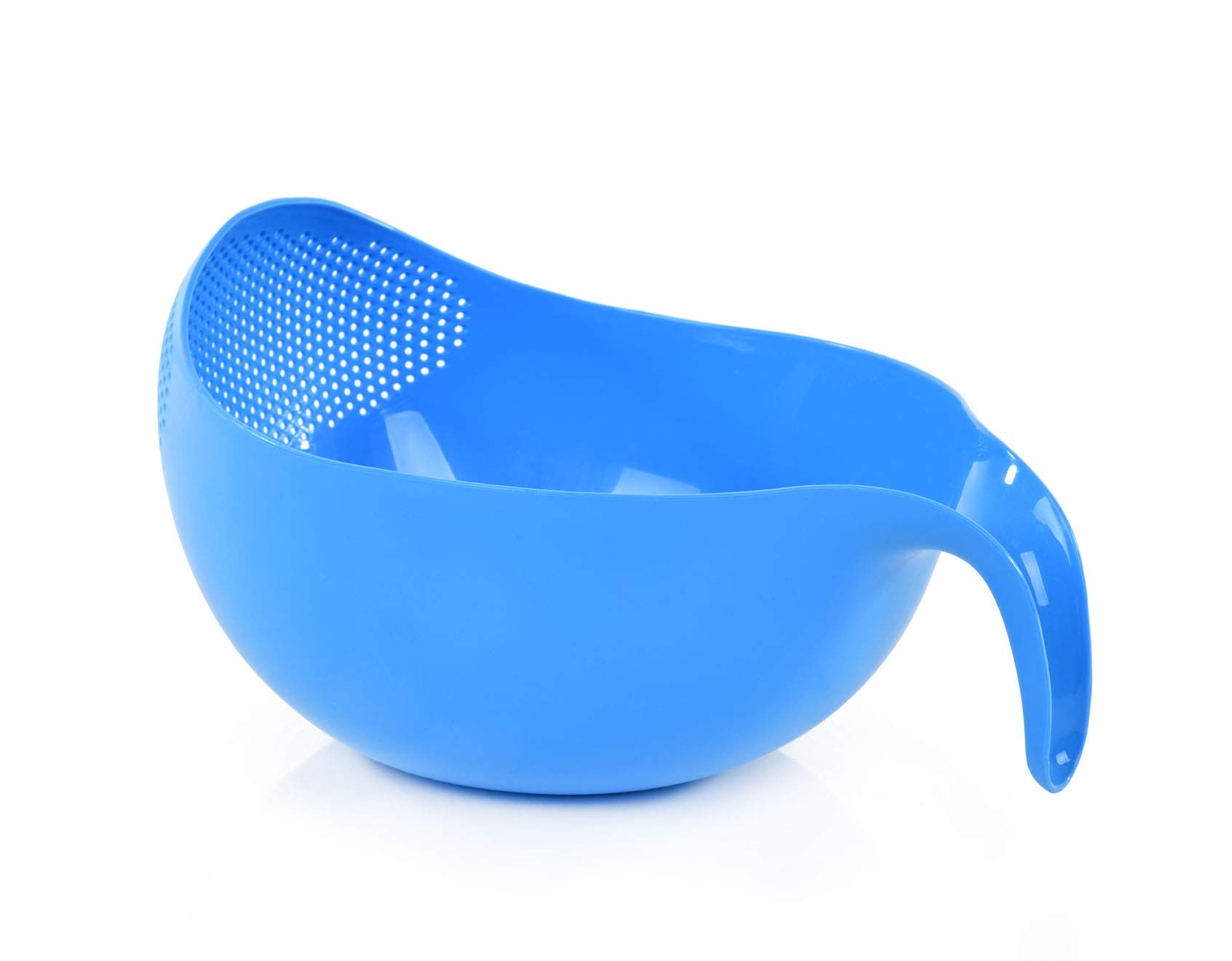 Mintra Home Colador de arroz (azul) - Colador, ligero, para limpiar arroz, frijoles, frutas y verduras