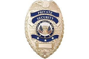 The Ultimate Security Badge: Ryno Gear's Private Security Officer Universal Oval Badge + Holder