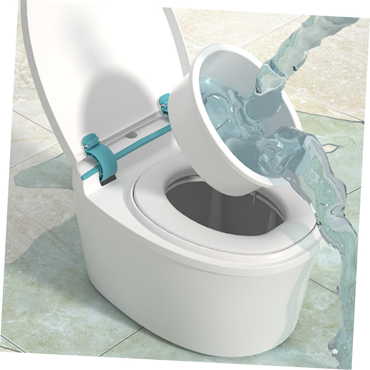 Toddmomy Tragbares Kindertoilettchen aus Toilettensitz für Kleinkinder Töpfchensitz mit Herausnehmbarem Einsatz für Jungen und Mädchen im Toilettentraining zu Hause