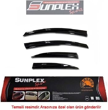 Toyota Corolla İle Uyumlu 2007-2012 Mugen Cam Rüzgarlığı Ön-Arka Sunplex