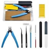 Professional 9 PCS Model Tools Kit Modeler Basic Tools Craft Set Hobby Building Tools Kit for Gundam Car Model Building Repairing and Fixing(B)