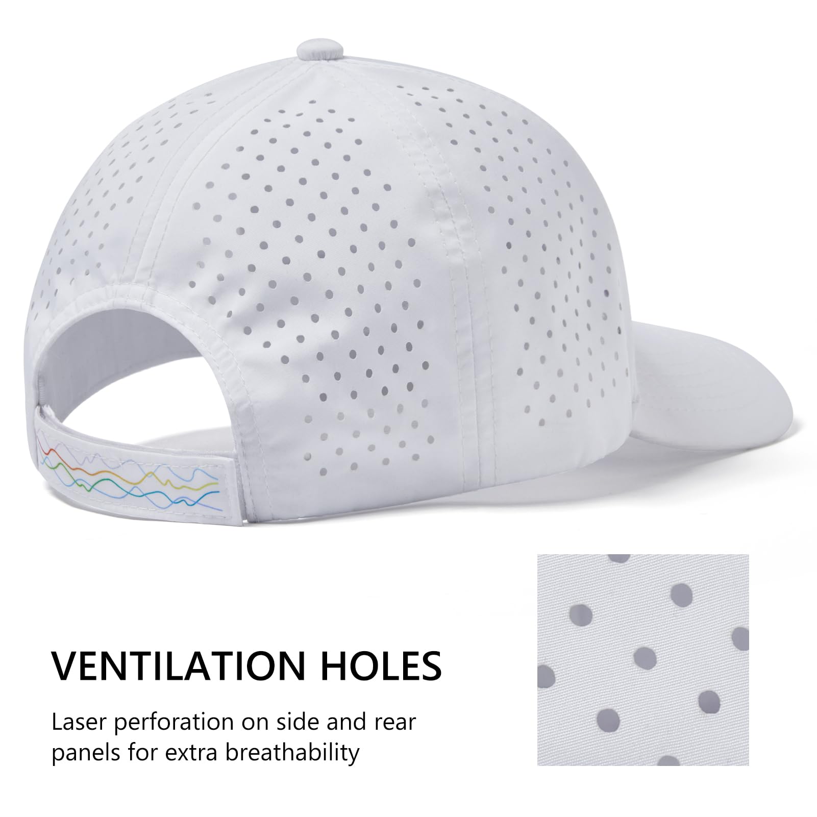Gorra de béisbol resistente al agua UPF 50+, ligera, transpirable, para golf, correr, barco, senderismo, para hombres y mujeres