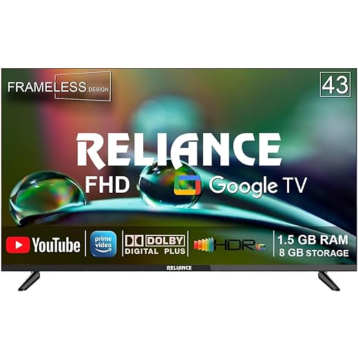 Reliance Smart TV 43 Full HD - Frameless Display 5GB