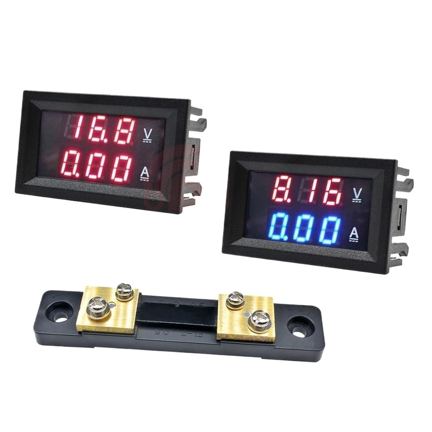 0.28"" Mini Digital Voltmeter Ammeter 50A DC 0-100V/ 7-110V Amp Volt Voltage Current Meter Detector Tester Dual LED Display Gauge (Color : 50A Red Red 0-100V)